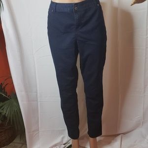 Cato premium blue Denim Jean with black stitch 18w